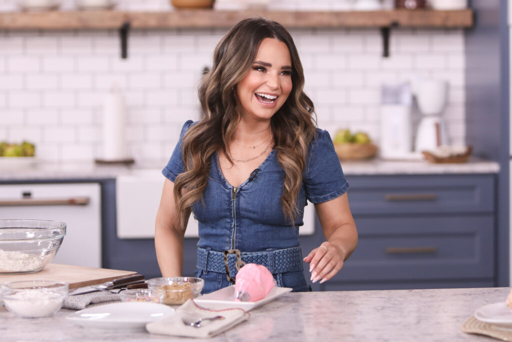 UNIVERSAL CITY, CALIFORNIA - APRIL 14: Chef/TV Personality Rosanna Pansino visits Hallmark Channel's "Home & Family" at Universal Studios Hollywood on April 14, 2021 in Universal City, California. (Photo by Paul Archuleta/Getty Images)